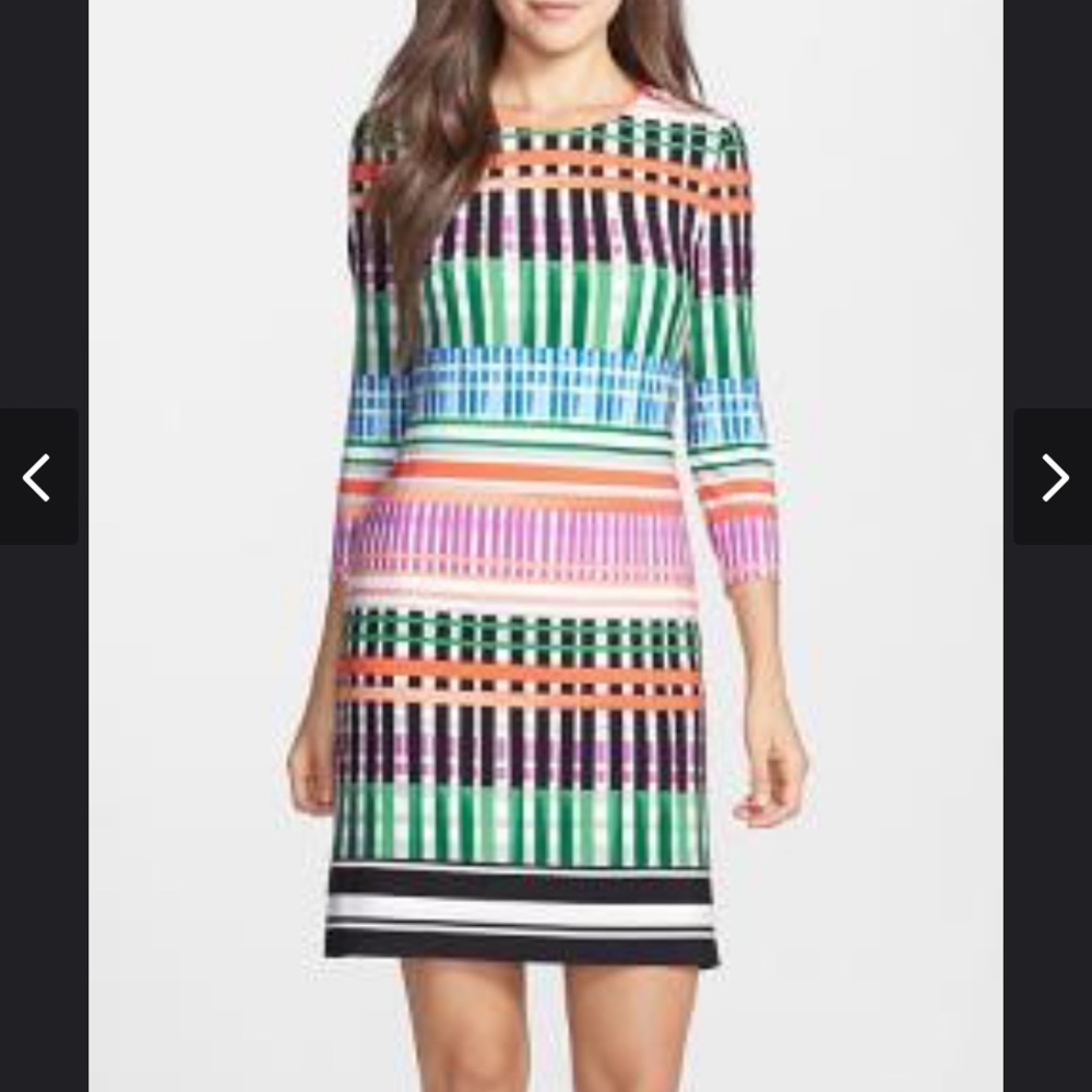 Eliza J size 14 dress colorful